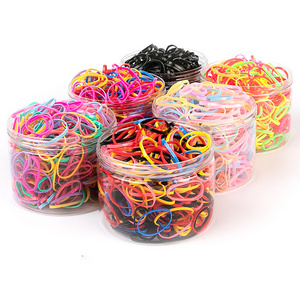 Wholesale Baby Kids Colorful Scrunchies Por Mayor Wholesale Girls Hair Ties Small Rubber Bands Elastic Hair Bands