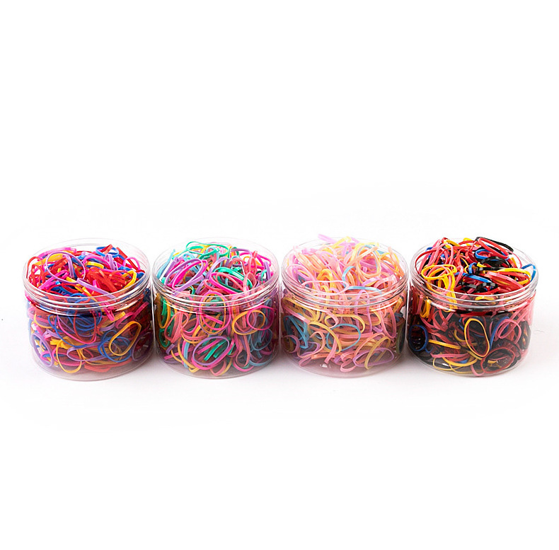 Wholesale Baby Kids Colorful Scrunchies Por Mayor Wholesale Girls Hair Ties Small Rubber Bands Elastic Hair Bands