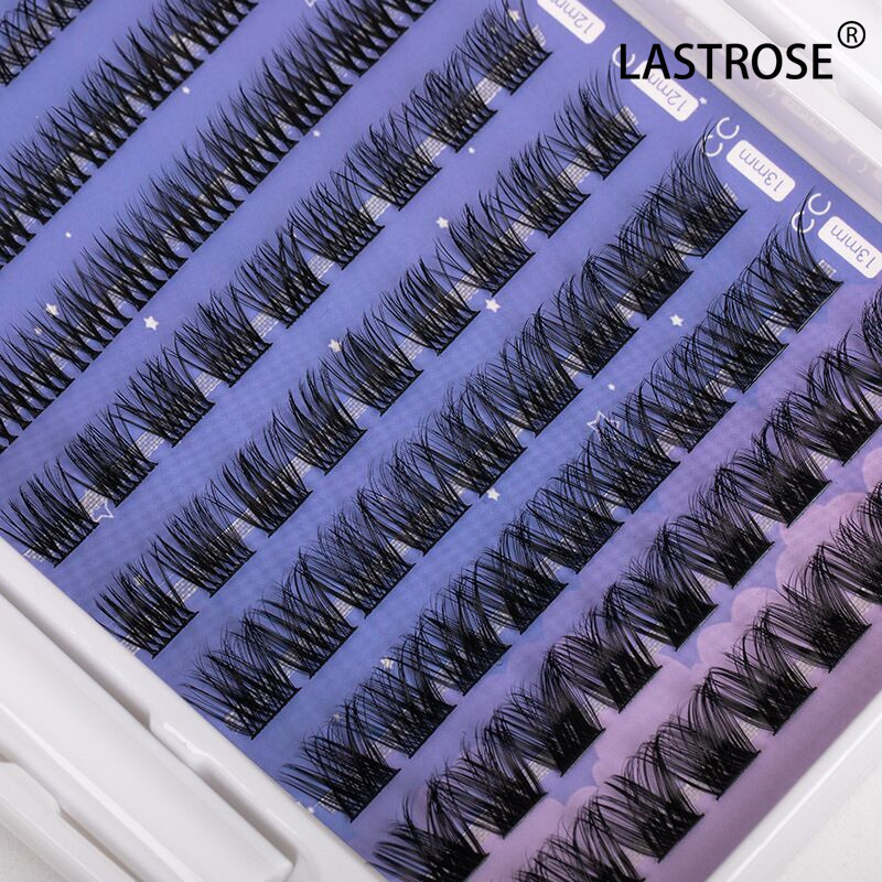 Individual pre cut segment eyelash cluster hot sale private label glue and tweezer segment lash kit