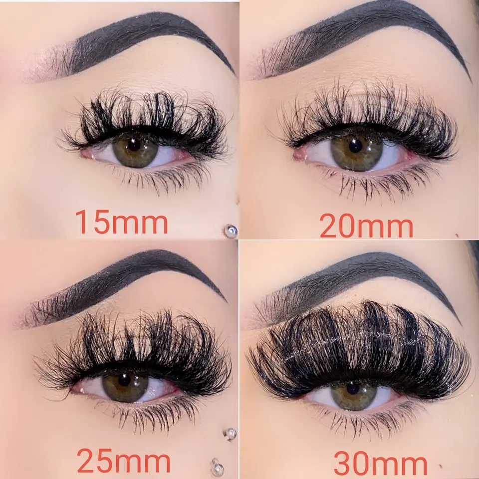 25mm mink eyelash fluffy 20mm 3d mink lashes wholesale 3d faux vegan mink eyelashes look like eyelash extensions spike lashes