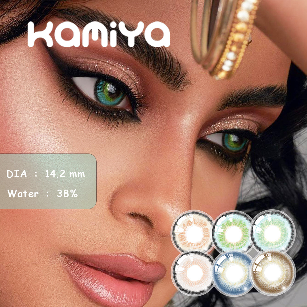 KAMIYA Mont Hema Yearly Manufacturer Directly Cheap Price Eye Contact Lens Customized Eye Contact Lenses