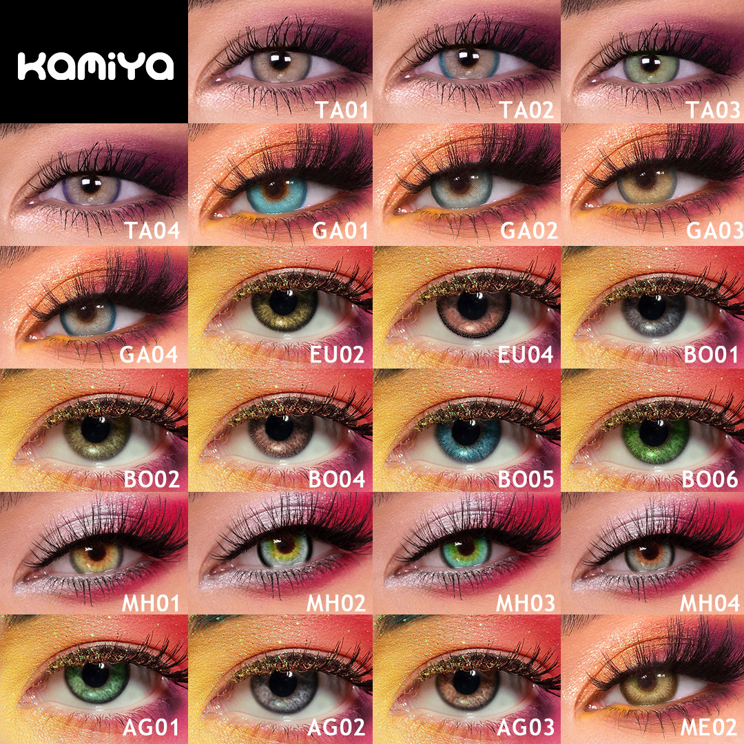 New Kamiya Girls Green Wholesale Eye Colored Contact 14.5mm Lenses Color Contact Lens For Eyes Non Prescription