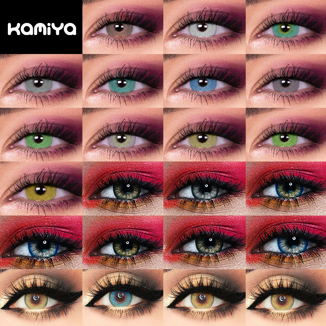 KAMIYA 3-Tone Yearly Pure Hazel Color Sensual Beauty Lenses Branclear Color Contact For Big Eyes