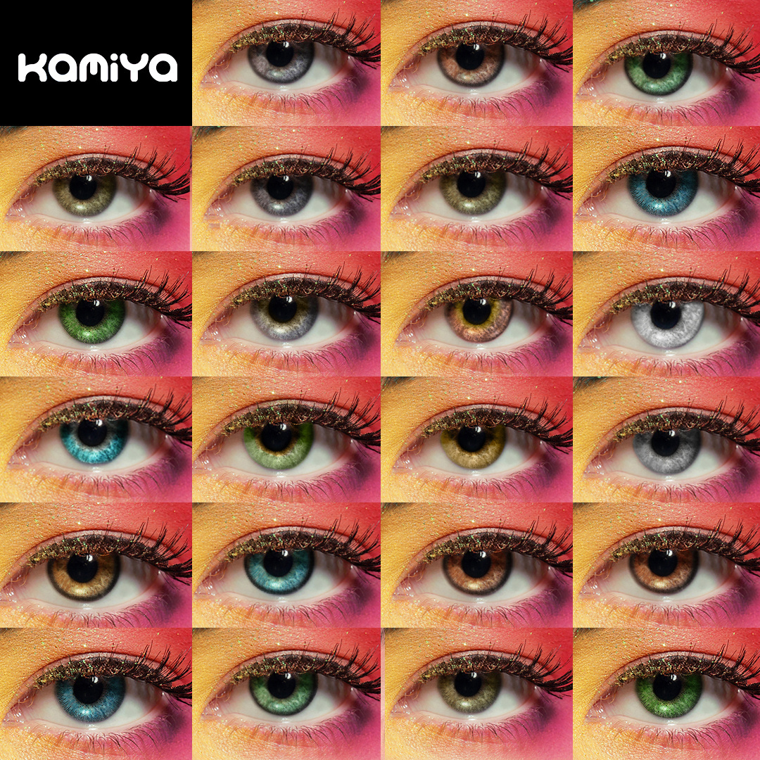 KAMIYA 3-Tone Yearly Pure Hazel Color Sensual Beauty Lenses Branclear Color Contact For Big Eyes