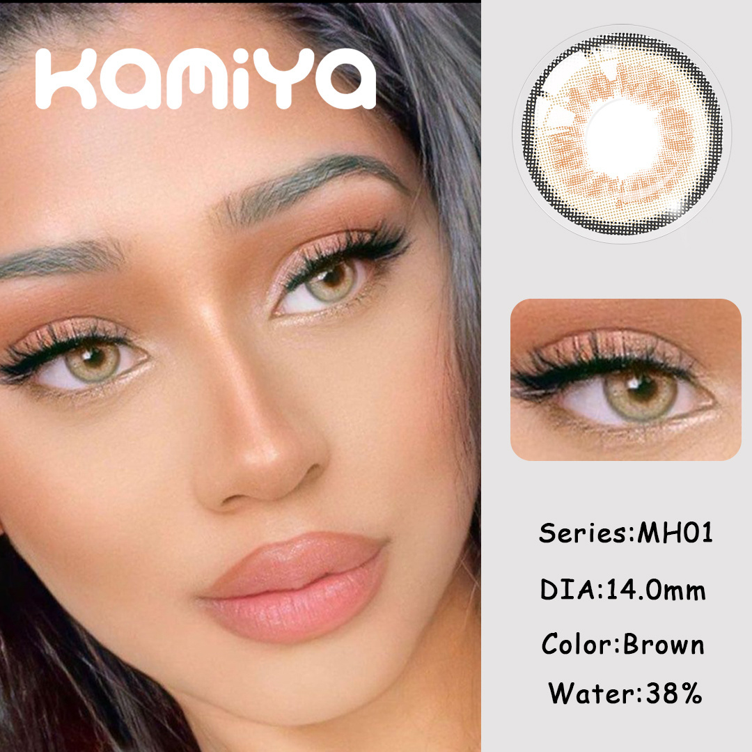 KAMIYA Mont Hema Yearly Manufacturer Directly Cheap Price Eye Contact Lens Customized Eye Contact Lenses