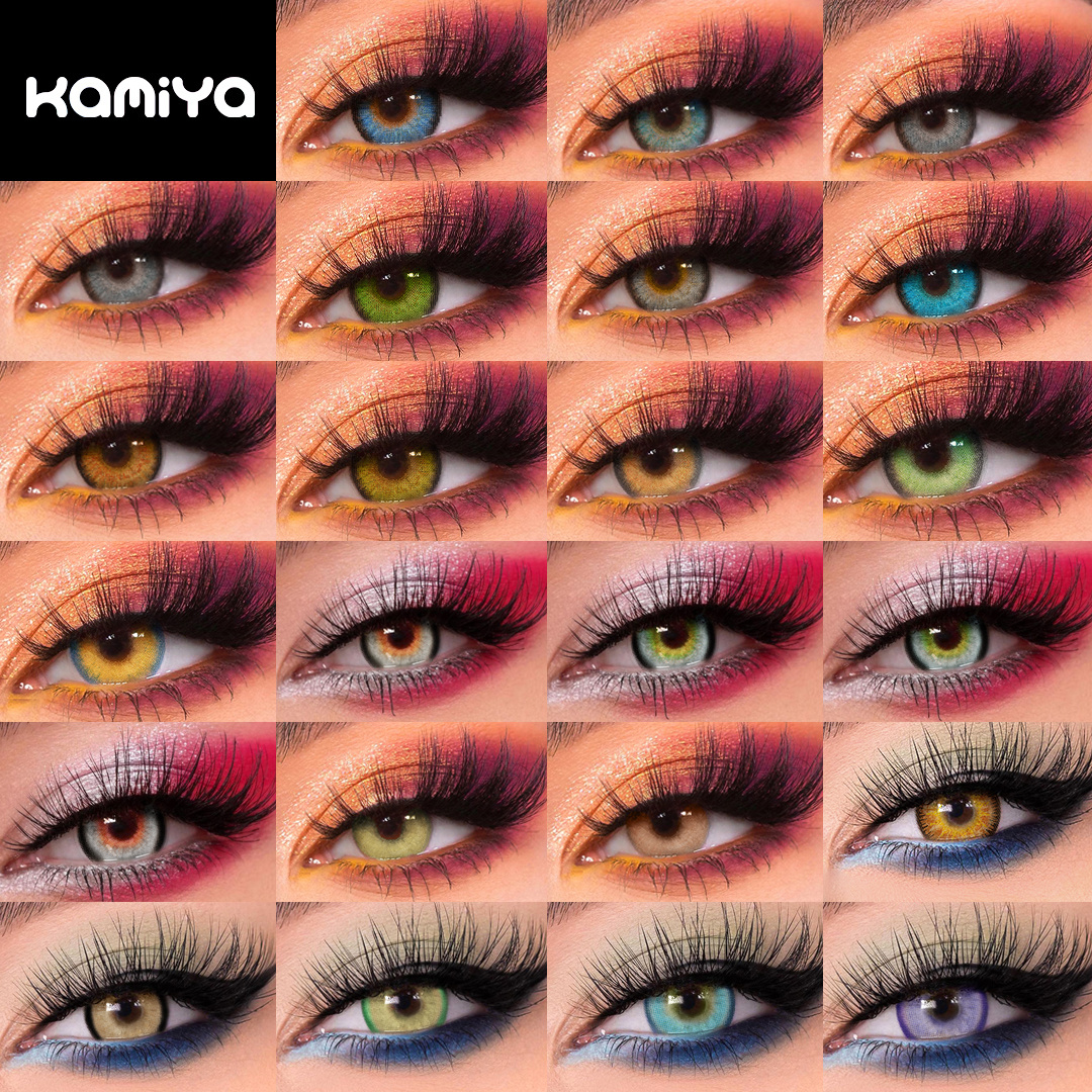 KAMIYA 3-Tone Yearly Pure Hazel Color Sensual Beauty Lenses Branclear Color Contact For Big Eyes