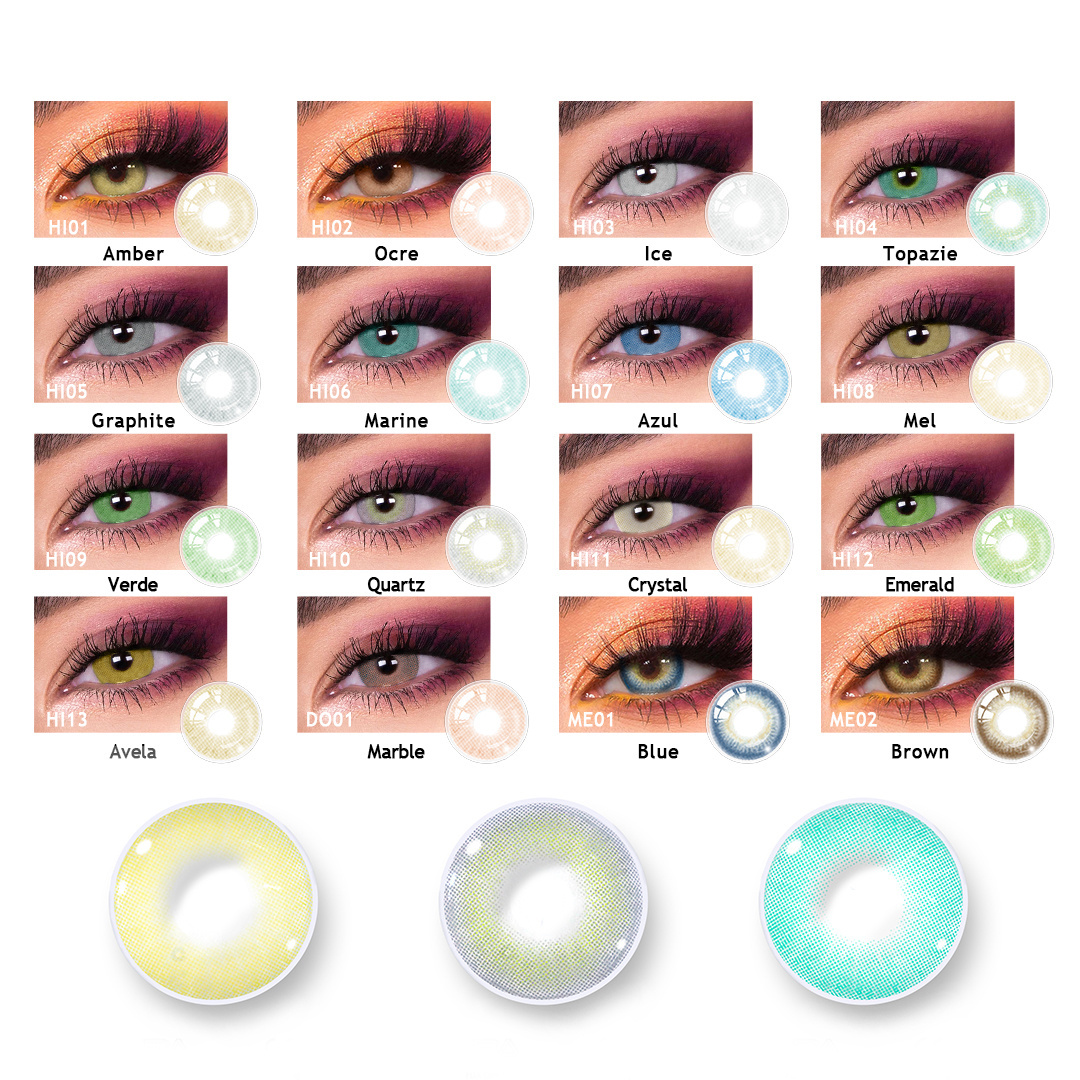 KAMIYA Mont Hema Yearly Manufacturer Directly Cheap Price Eye Contact Lens Customized Eye Contact Lenses