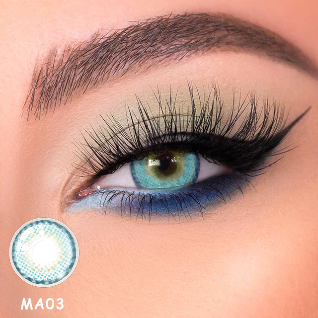 KAMIYA 3-Tone Yearly Pure Hazel Color Sensual Beauty Lenses Branclear Color Contact For Big Eyes