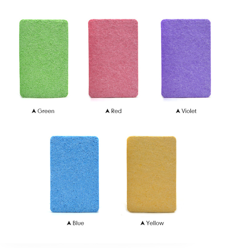 Compressed Natural Cellulose Kitchen Cleaning Sponges Dish Wash Brush Scouring Pad