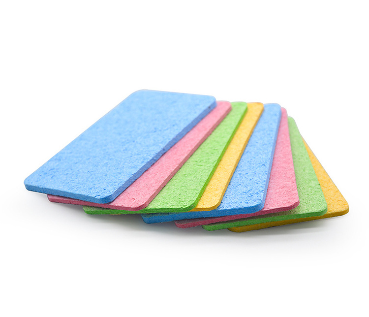 Compressed Natural Cellulose Kitchen Cleaning Sponges Dish Wash Brush Scouring Pad