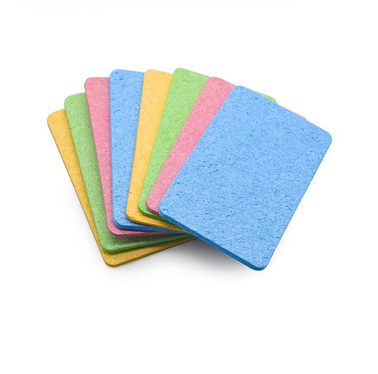 Compressed Natural Cellulose Kitchen Cleaning Sponges Dish Wash Brush Scouring Pad