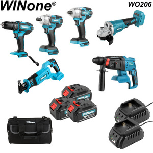 Factory Wholesale Lowest Price Portable And Lightweight Cordless Power Tools Combo Kit With Work Light Tool Bags