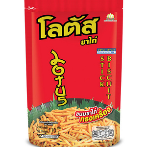 Best Price Wholesale High Quality Snack Dorkbua Lotus Biscuit Stick 110g. Sweet & Spicy Chicken Stick Product from Thailand