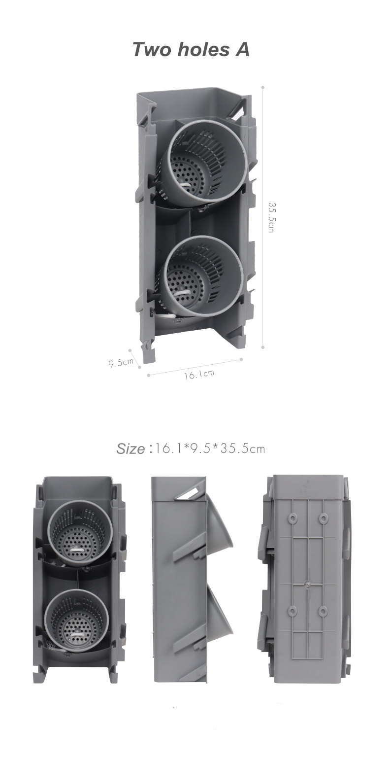 Good Quality Plastic Self Watering Vertical Greening Garden Modular Type Planter Wall Flower Pot Box