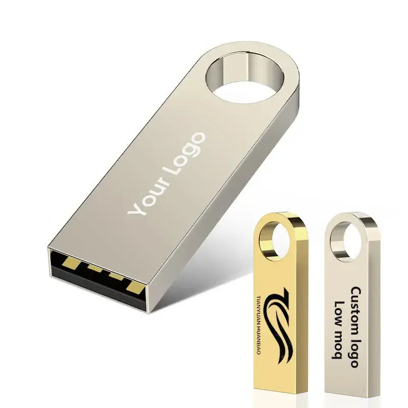 Super Mini USB flash Drive 32GB 16GB 8GB 4GB Metal Pen Drive Pendrive 128 64 32 16 8 GB USB Flash Memory Personalized USB Stick