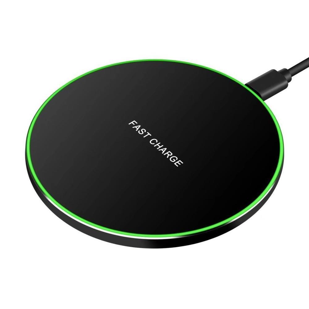 Q21 10W Ultra Thin Fast Universal Desk Wireless Charger Fast Charging Wireless Charger Pad For iPhone Android Mobile Phone