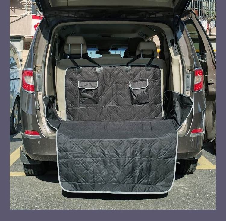 Multi-purpose Black Hammock Car Seat Protector Fold-able Scratch-proof Pet Dog Car Seat Cover