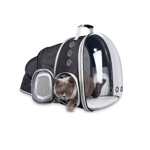 Maychan Portable Expandable Cat Backpack Carrier, Transparent Bubble Carrying Bag Capsule Pet Dog Carrier