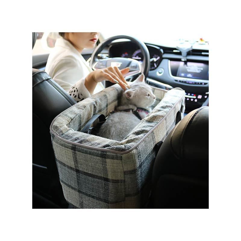 Maychan Factory Luxury Designer Car Blanket Bed Carrier Protector For Console Pet Dog Car Booster Seat