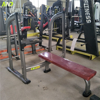 China Sport Show Weight Lifting Bench MND FITNESS Gym Equipment Plate loaded Machine Flat Bench