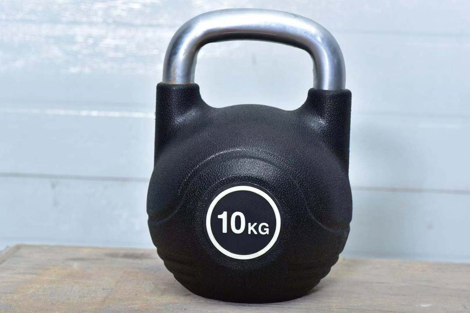 Free Weights Kettle Bell Deadlift Body Shape Building Gym Weight Accessory 8kg to 32kg Rubber Coated Kettlebell for Workout