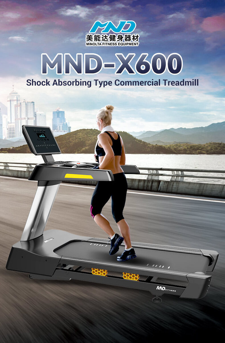 Fitness Equipment LCD Screen Maximum Power Electric Treadmill Fitness Exercise MND Fitness Professional Gym Treadmill 3HP 7HP