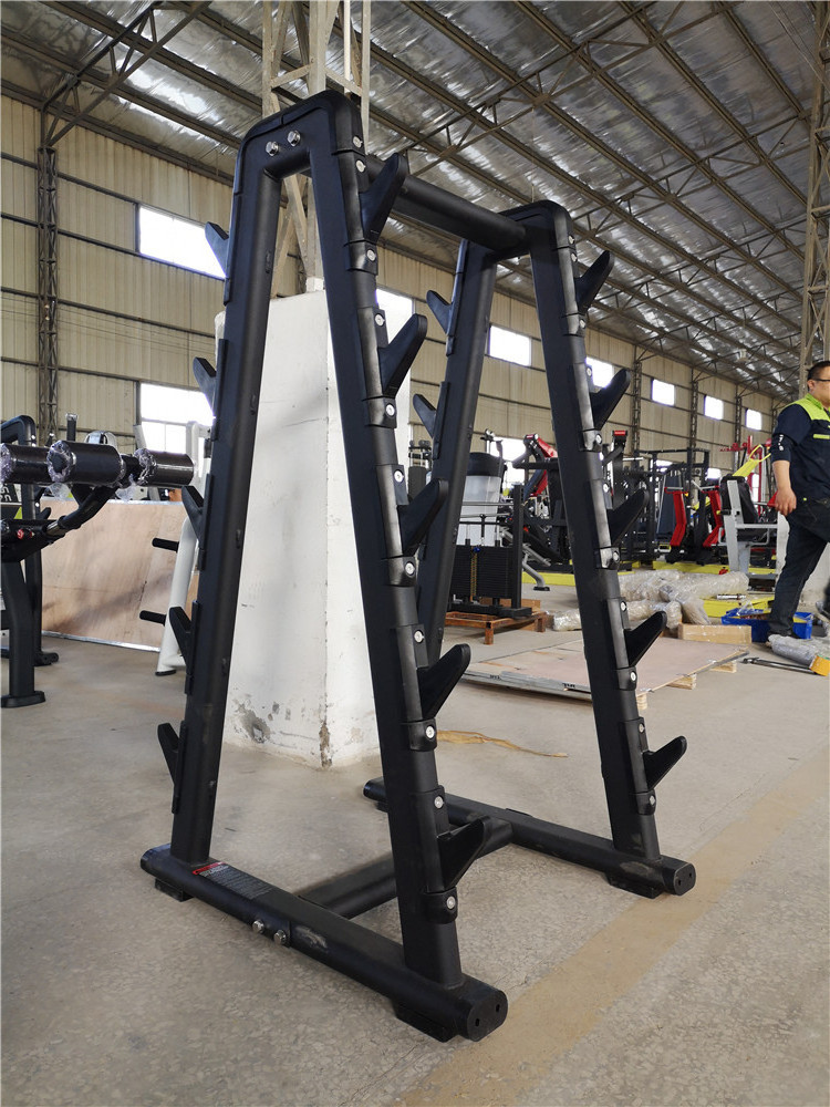 Horizontal Weight Plate Barbell Storage Tree Stand Plate Rack Fitness Bumper Bar Vertical Storage Rack