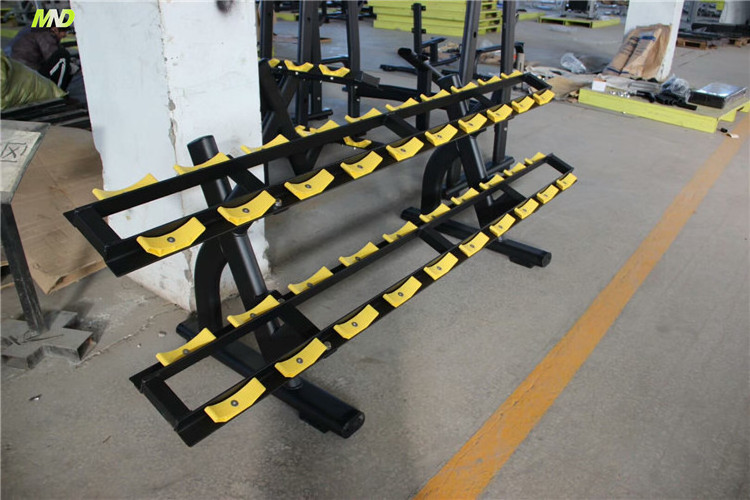 Manufacturer Direct Sale Universal Gym Equipment Parts MND-FH49 Two Layer Dumbbell Rack Dumbbell Set Of Low Price