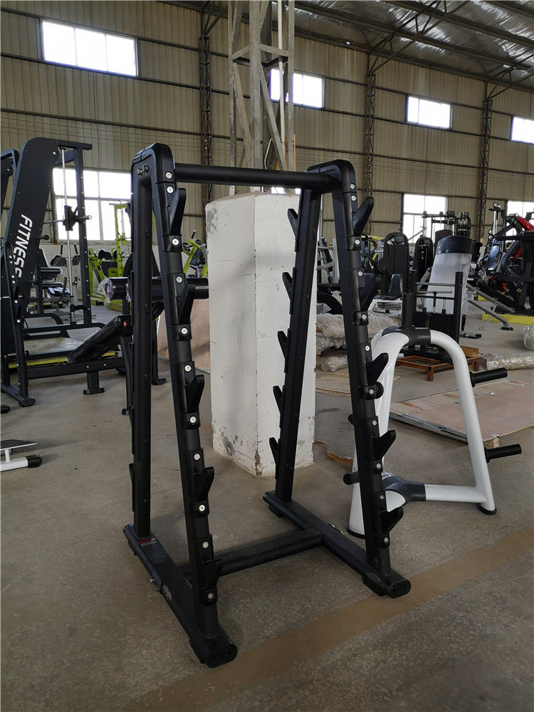 Horizontal Weight Plate Barbell Storage Tree Stand Plate Rack Fitness Bumper Bar Vertical Storage Rack