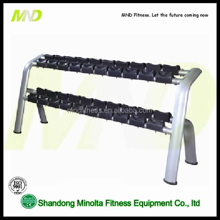 Minolta Fitness Oval Tube Commercial Gym Equipment MND AN02 Dumbbell Racks