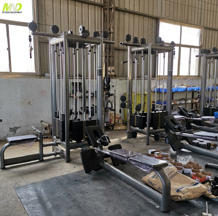 Wholesale Jungle Multi Functional Home Gym Machine 8 Cable Station with Lat pulldown Low Row