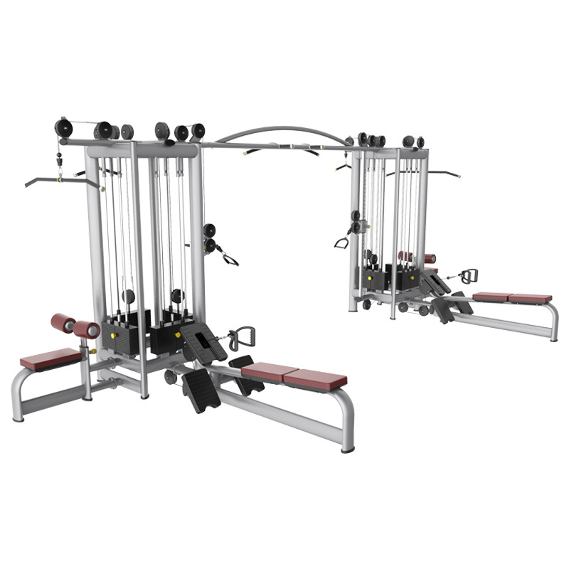 Wholesale Jungle Multi Functional Home Gym Machine 8 Cable Station with Lat pulldown Low Row