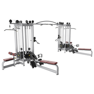 Wholesale Jungle Multi Functional Home Gym Machine 8 Cable Station with Lat pulldown Low Row