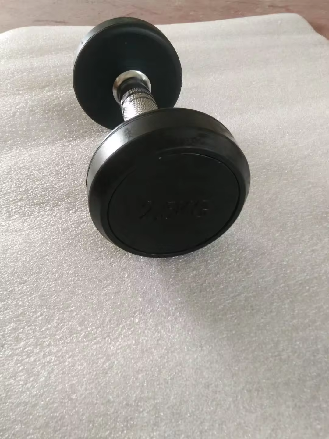 Wholesale Rubber Coated Dumbbell Black Rubber Dumbbells Gym Use 10kg 40kg 50kg Weight Rack Multifunctional Dumbbell Set In Stock