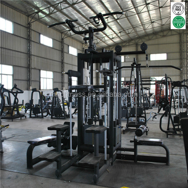 Wholesale Jungle Multi Functional Home Gym Machine 8 Cable Station with Lat pulldown Low Row