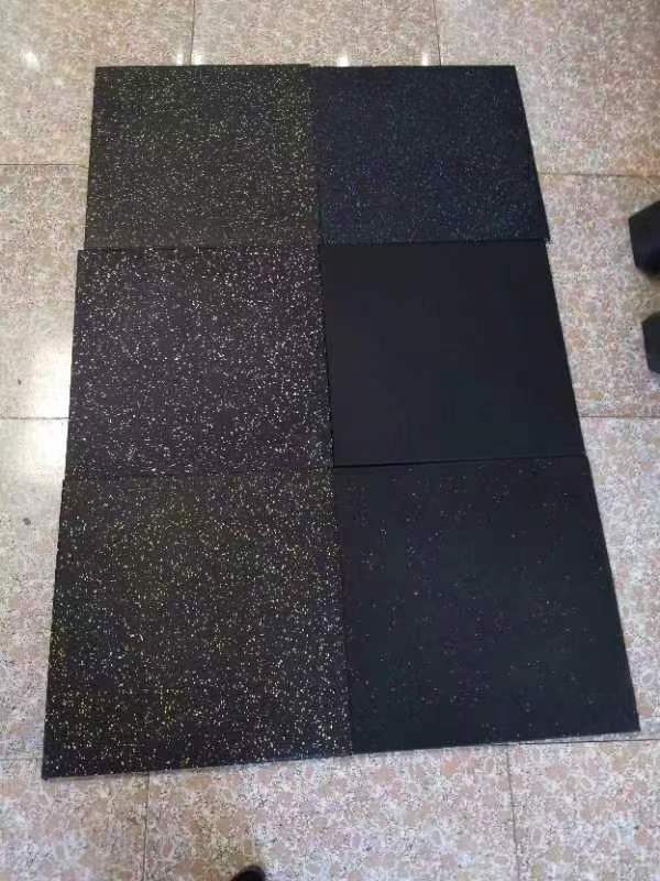 Source Factory Rubber Flooring Black Anti Sound Packing Plywood Shock Gym Fitness Equipment Floor Mat