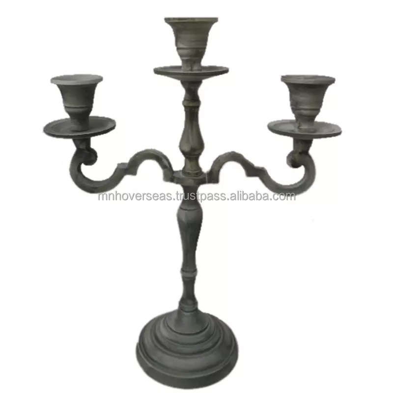 Luxury Silver Plated candelabra For Wedding Decoration Metal Candle Stand Latest Candelabra New Metal Candle stand