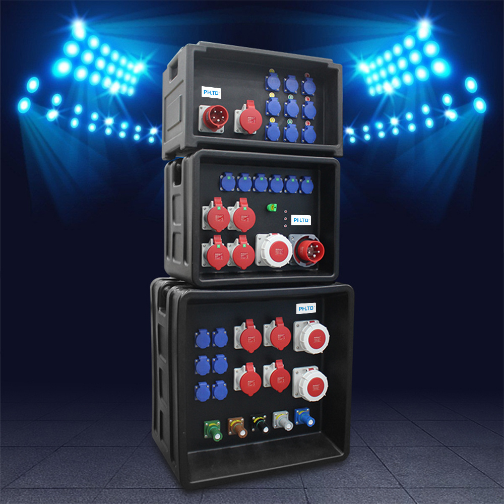 PHLTD high quality mobile waterproof Power Distribution Power Distro Box for Stage Light Sound Equipment