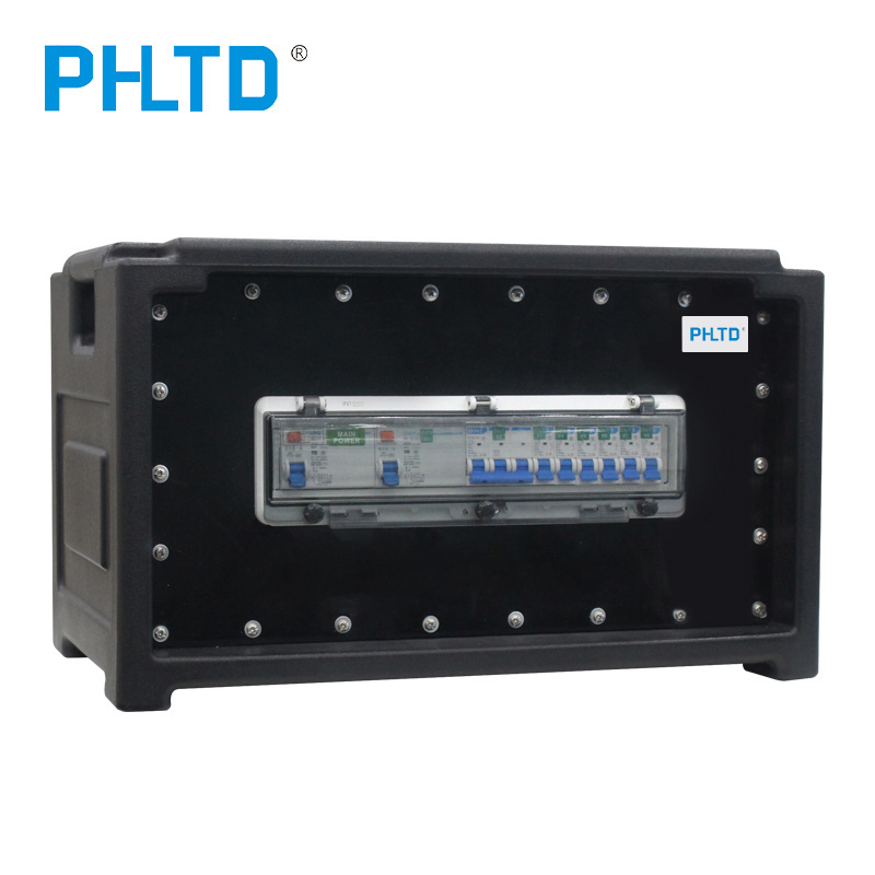 PHLTD Night Club Disco Music Pub Wedding Dmx Lighting Equipment Output 3 Phase stage power distribution board box distro