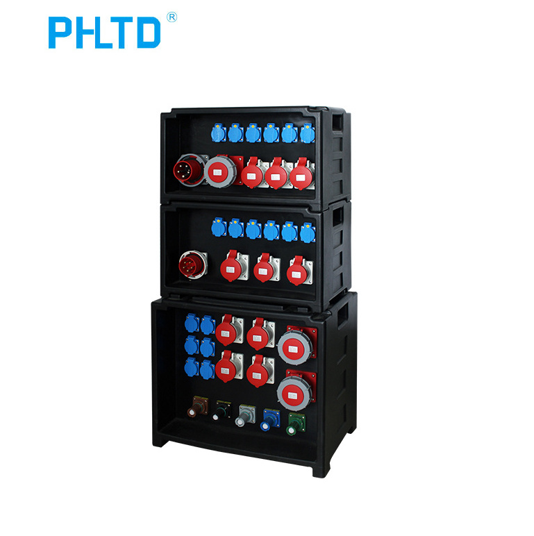 Portable Electrical Power Distribution Boxes Professional power line array speakers stage lighting power distribution box