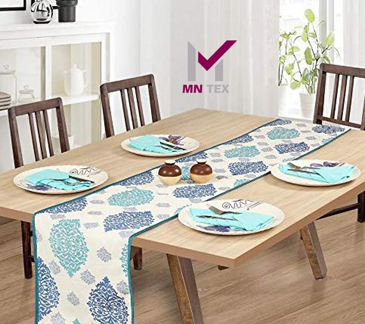 Home Decoration Dining Table Runner with attractive designs Wholesale Handmade Cotton Woven Fabric