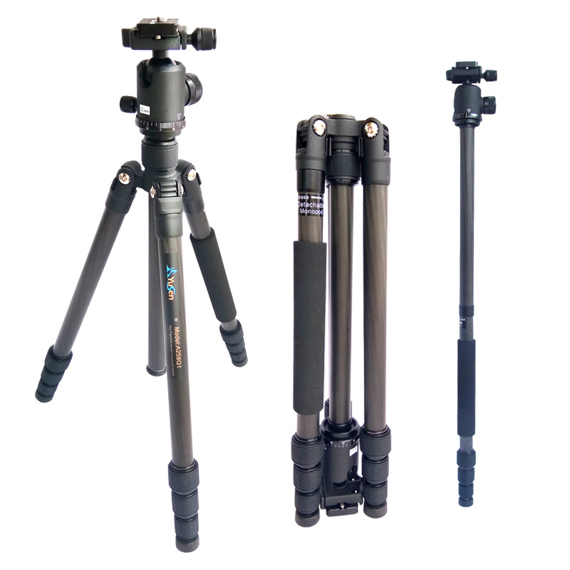 Portable Lightweight Camera Tripod 360 degree Rotation Ball Head Tripod Stand Carbon Fiber Stativ Stand