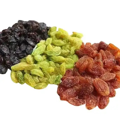 Xinjiang Originated Factory Price Dry Grapes Large Size Natural Sun Dried Black Green Golden Red Color Raisins