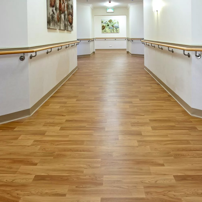 Luxury Vinyl Floor Fireproof Lvt Vinyl Plastic Wood Plank Flooring Glue Down Vinyl Flooring