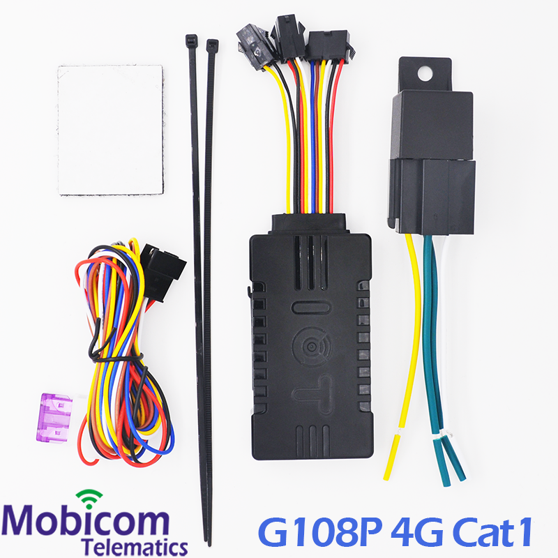 MobicomIOT Waterproof Dustproof 4G LTE  Cat1 Micro Mini GPS Trackerr For Motorcycle Car Vehicle