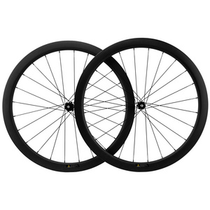 Wholesale Carbon Bicycle Wheelset 30mm 50mm Clincher Tyre 700C Road Bike Wheels V Brake R255 Hub Cycling Wheelset