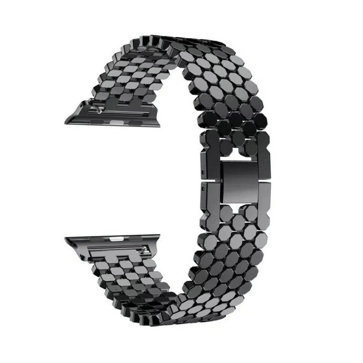 New Design Replacement Chain Watch strap For Apple Watch 6 5 40mm 44mm honeycomb Stainless Steel Watch Band For iWatch Series 7