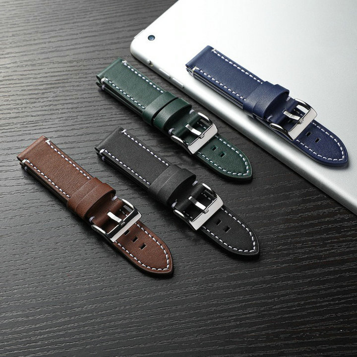 High Quality Cowhide Leather Wrist Band Luxury Watch band 20mm  22mm 24mm Replacement Leather Watch Strap