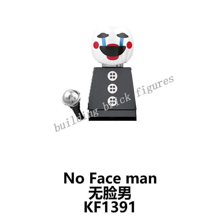 KF6122 FNAF Five Nights Freddy's Bunny No Face man Chica Foxy Spintraft Mini Building Block Figure Christmas Plastic Toy Brick