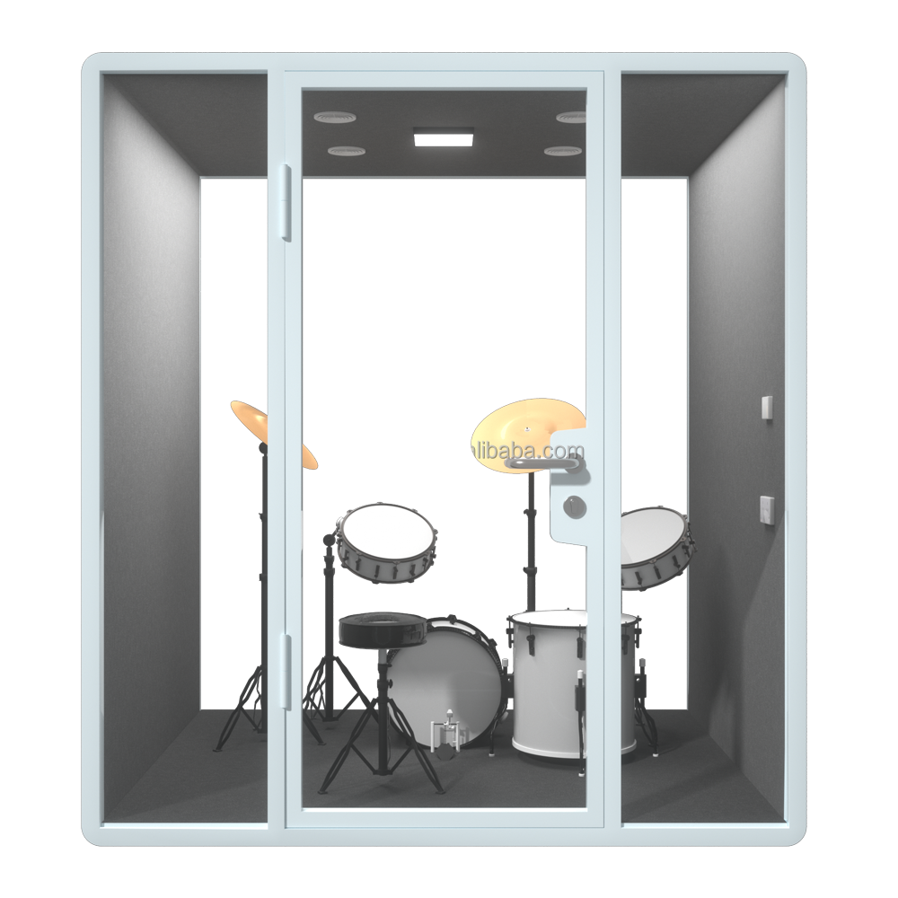 Customized acoustic room music soundproof drum roomb booth